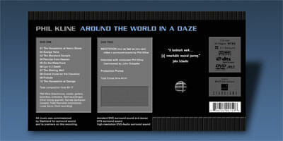 Phil Kline Around the World in a Daze Starkland DVD back